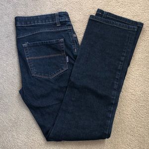 Patagonia low rise Organic Cotton Dark Wash Jeans